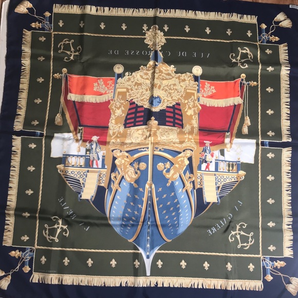 Hermès Vue De Carrosse de la Galere Silk Scarf - Picture 3 of 4